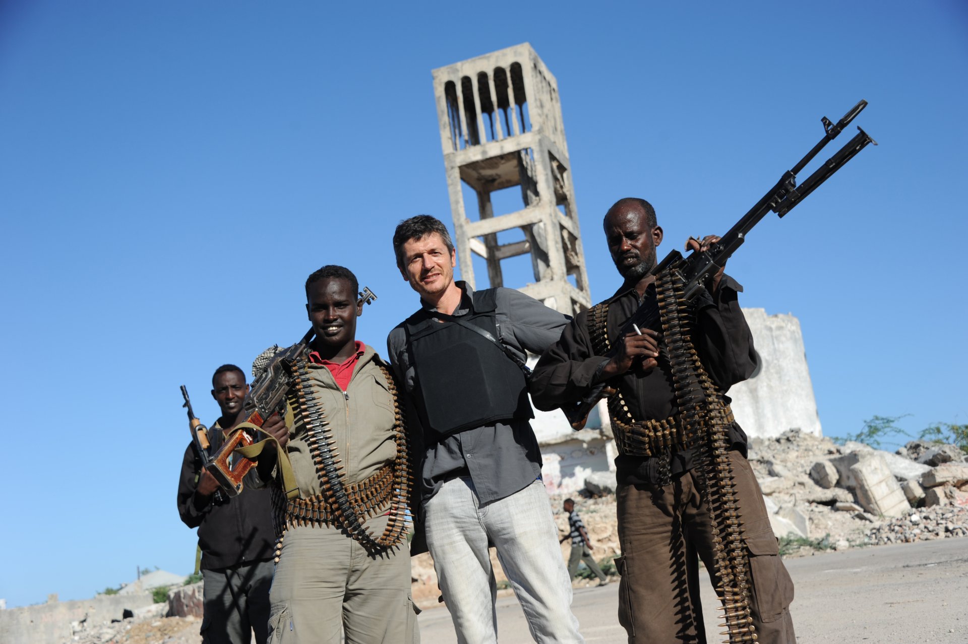 Gefährliche Mission: Michael Obert auf Reportage im kriegszerstörten Somalia (Foto: Privatarchiv)